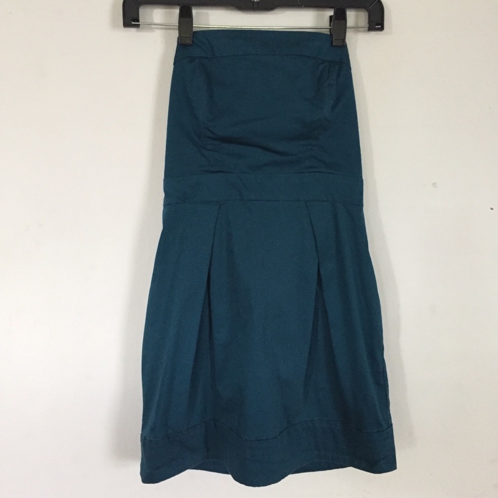 French Connection Strapless Teal Dress Size 6
